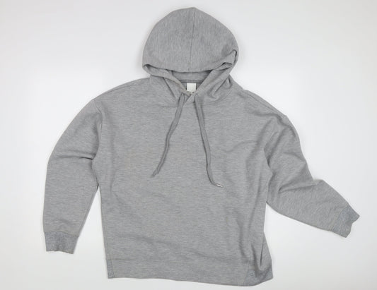 H&M Men's Grey Hoodie, Size S, Lightweight Pullover
