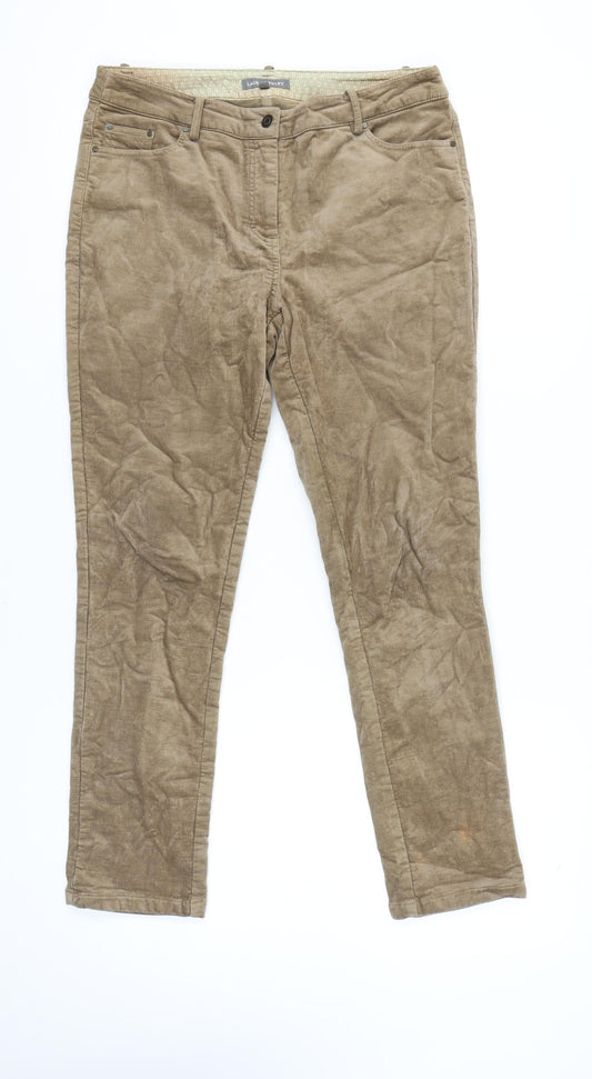 Laura Ashley Women's Brown Trousers Size 12