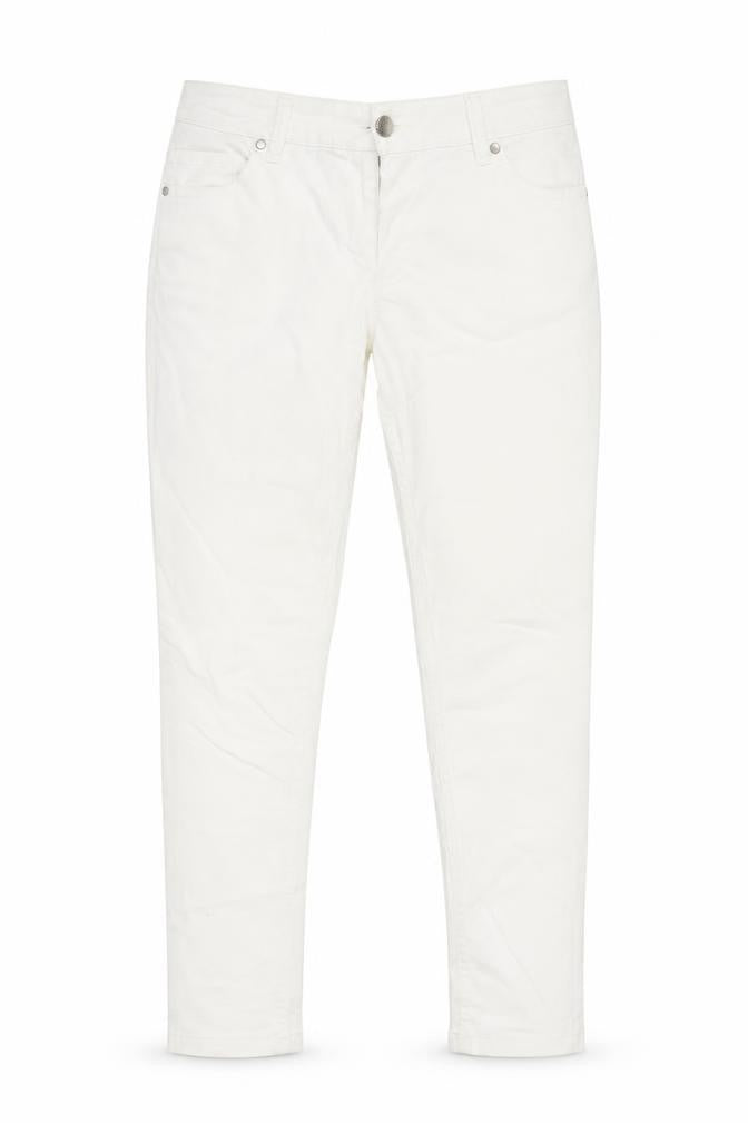 TU Women's White Skinny Jeans Size 12 Slim