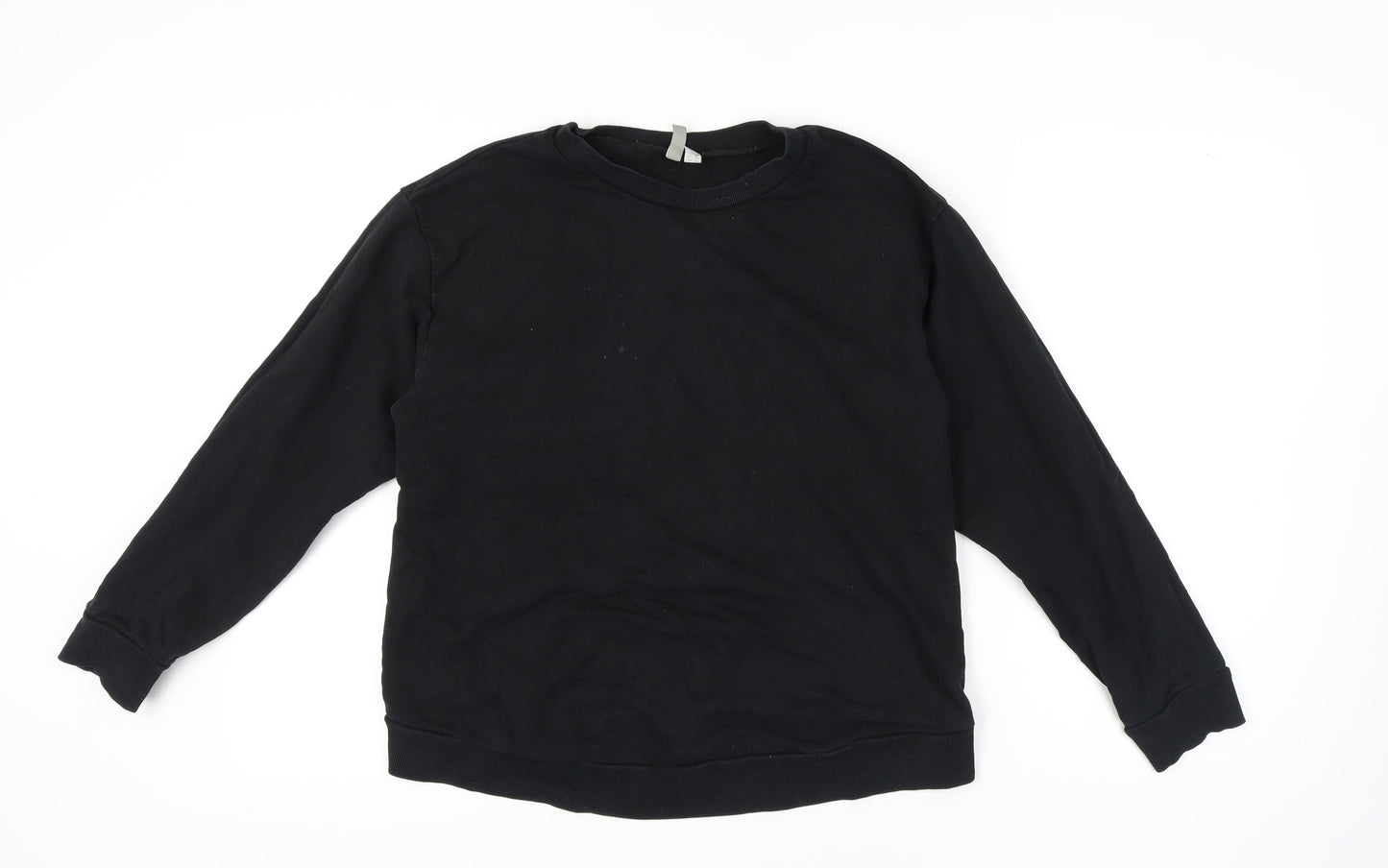 ASOS Women's Black Cotton Pullover Sweatshirt Size 12