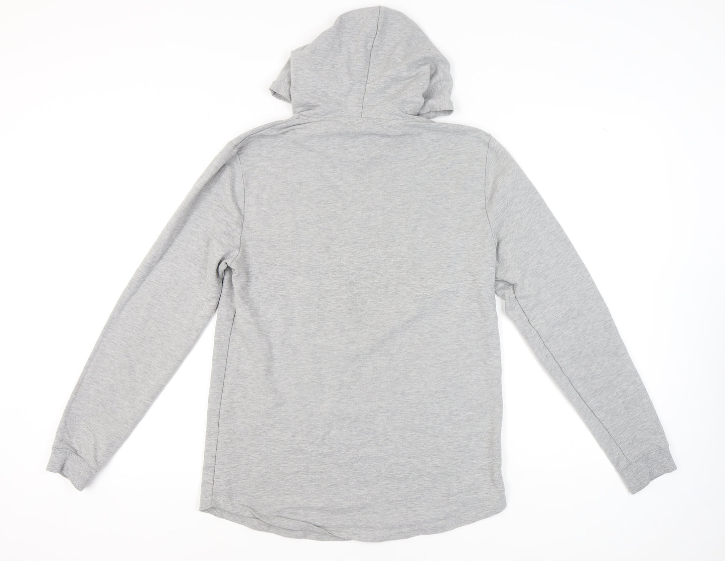 ASOS Men's Grey Pullover Hoodie, Size L, Regular Fit