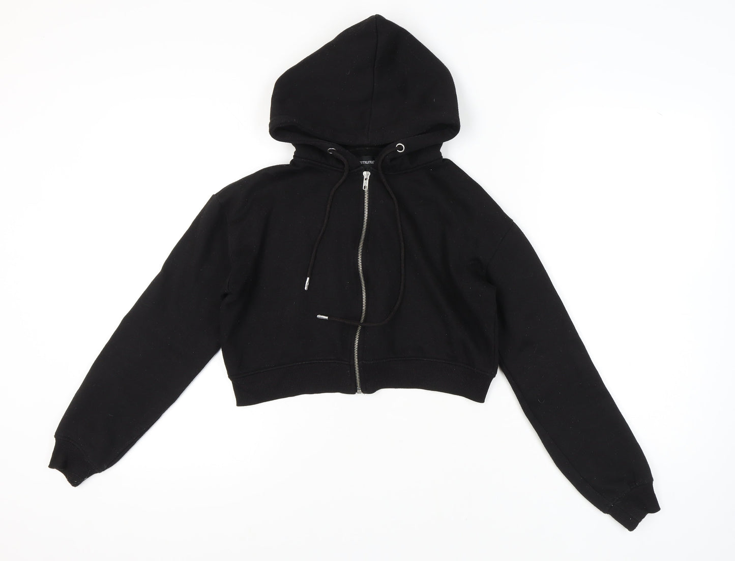 PrettyLittleThing Women's Black Full Zip Hoodie S