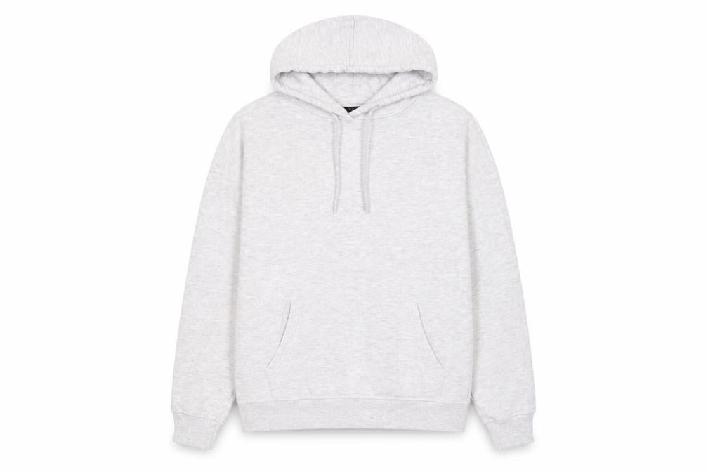 New Womens Look Grey Pullover Hoodie M, Casual Comfort