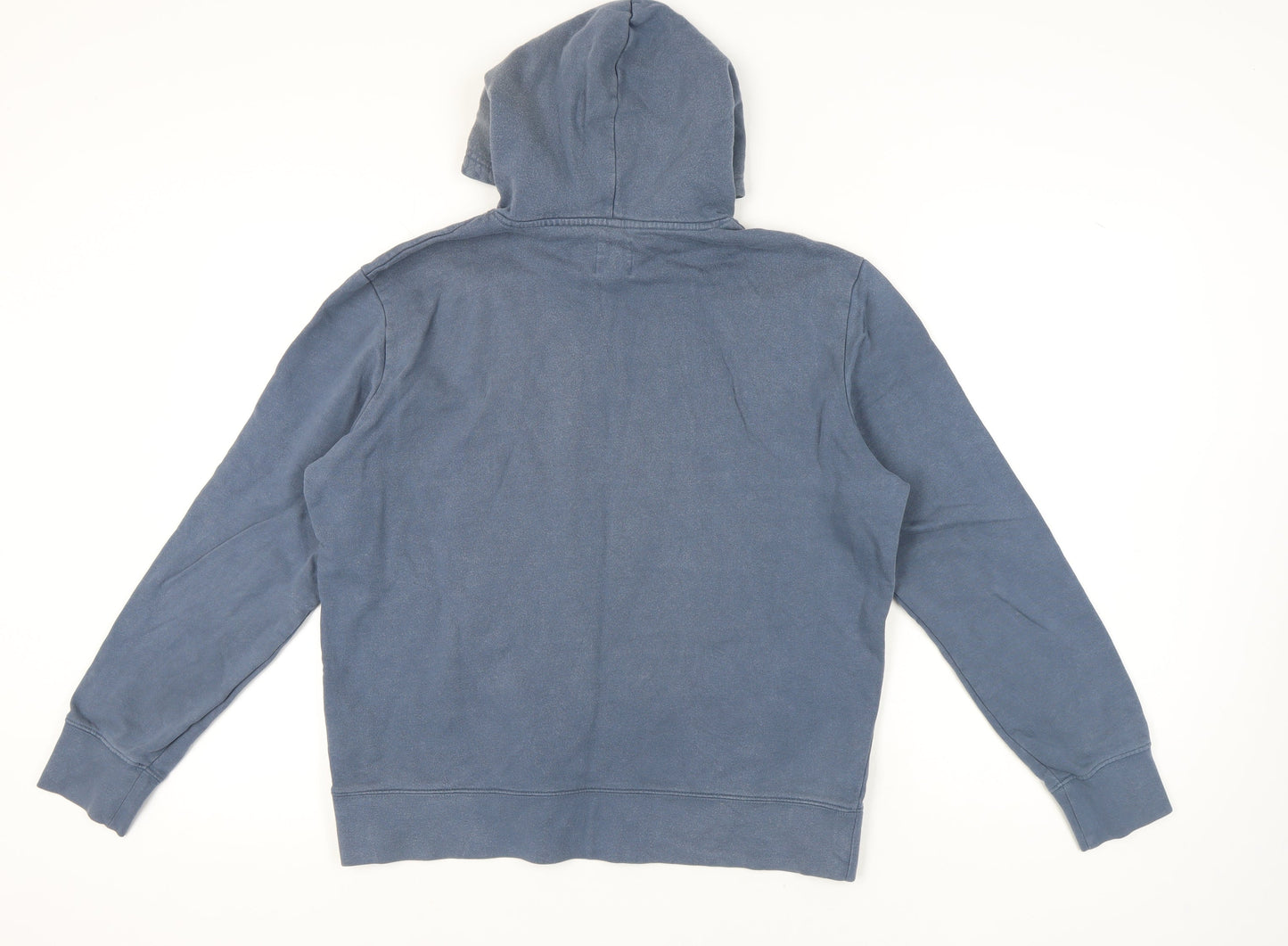Marks and Spencer Men's Blue Pullover Hoodie Size L
