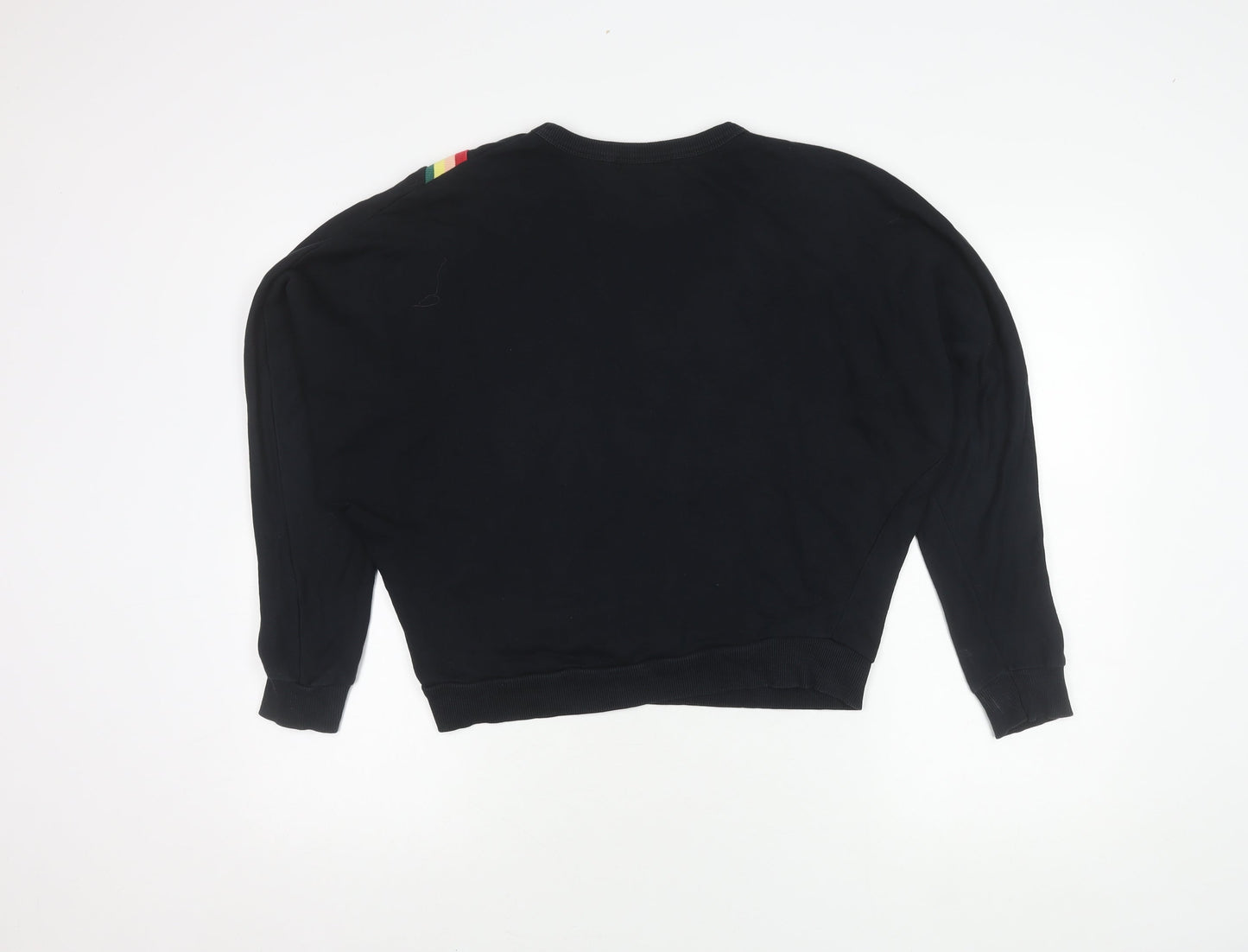 Women's Black Cotton Pullover Jumper M