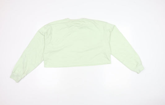 Missguided Women's Green Pullover Sweatshirt Size 14