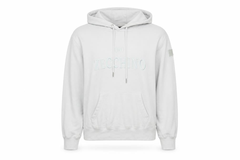ZCHNO Unisex White Pullover Hoodie L - Casual Comfort