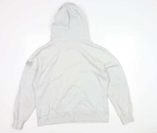 ZCHNO Unisex White Pullover Hoodie L - Casual Comfort
