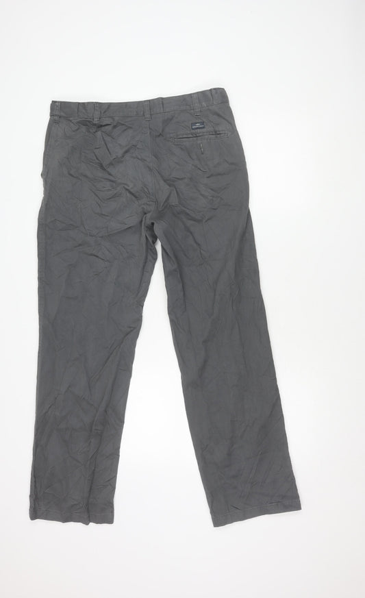 BHS Women's Grey Chino Trousers Size 34