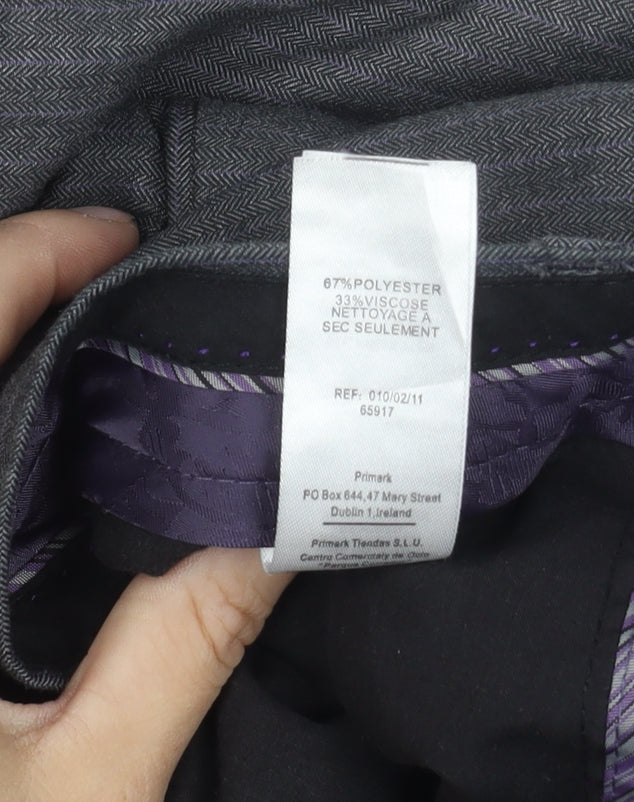 Butler & Webb Men's Grey Dress Pants, 32W x 32L