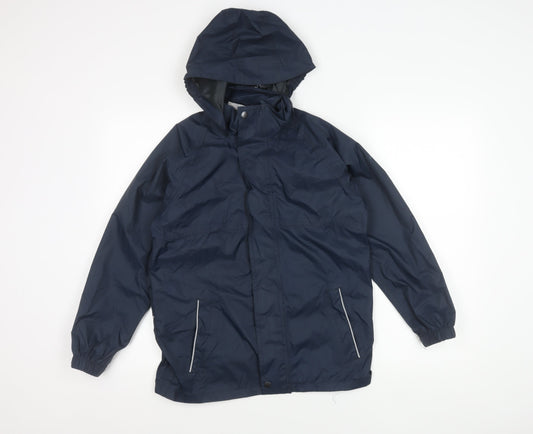 Regatta Boys Blue Rain Coat, Size 9-10 Years, Waterproof
