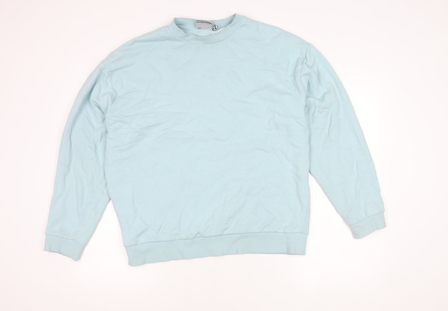 ASOS DESIGN Unisex Blue Pullover Sweatshirt S