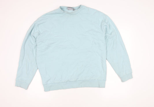 ASOS DESIGN Unisex Blue Pullover Sweatshirt S
