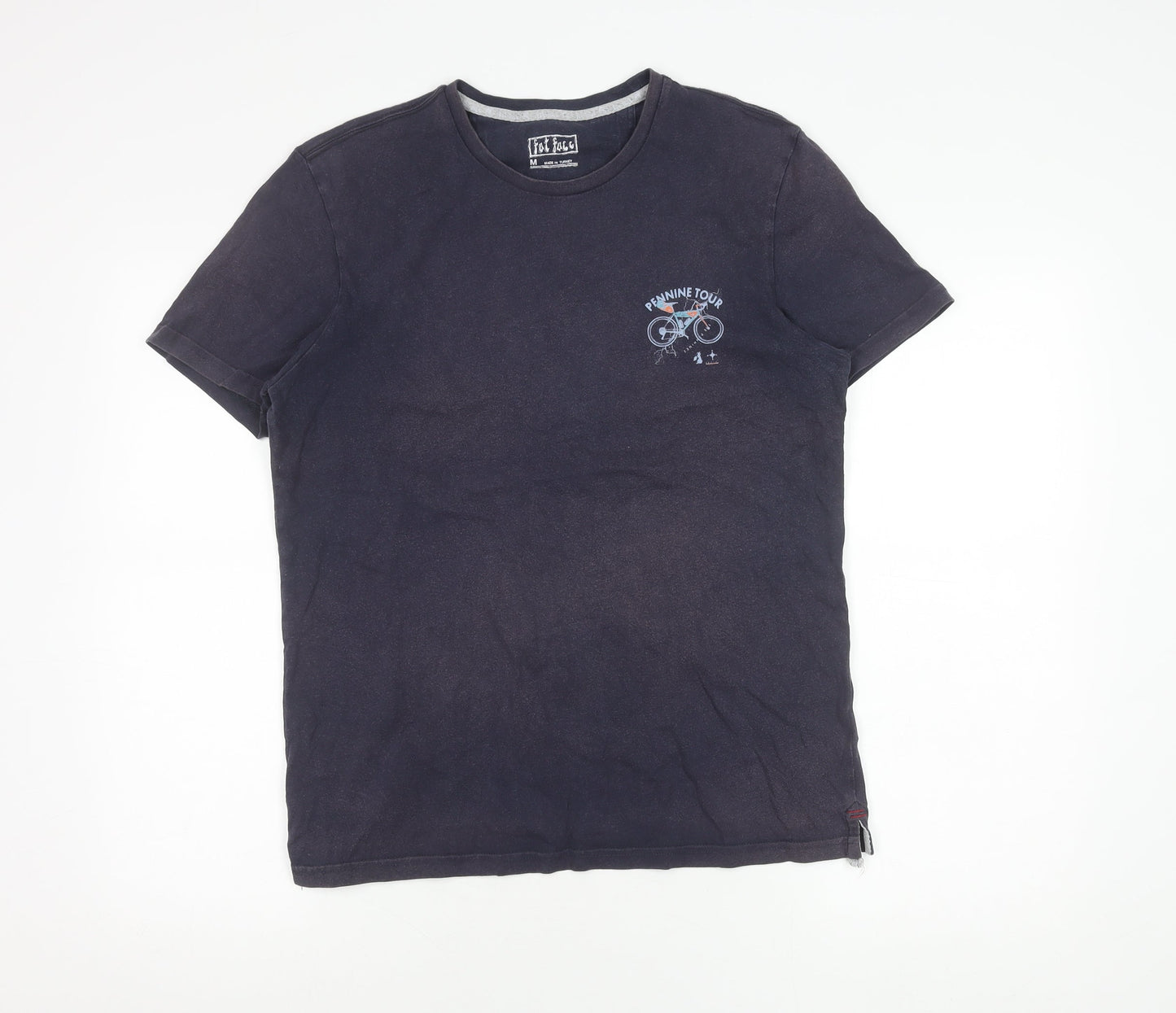 Fat Face Men's Blue Bike Graphic T-Shirt M