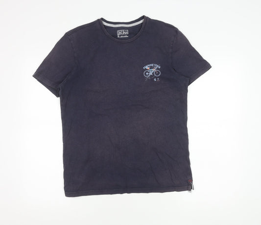 Fat Face Men's Blue Bike Graphic T-Shirt M