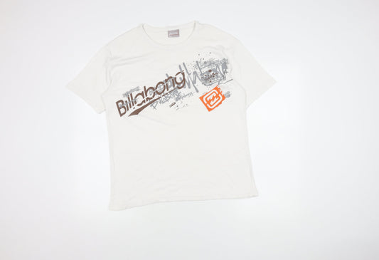 Billabong Men’s White Graphic Print T-Shirt L