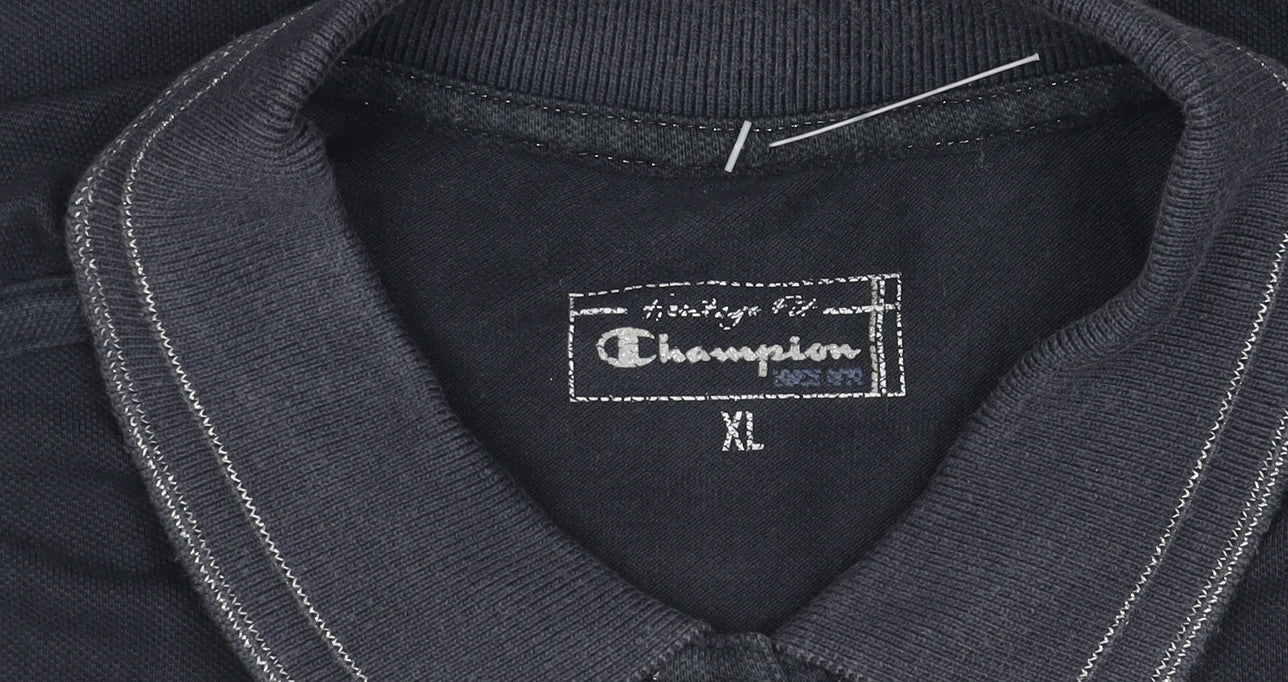 Champion Women's Black Polo Shirt XL