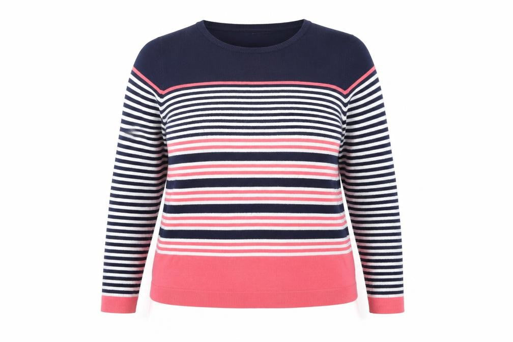 Bonmarché Women's Multicoloured Striped Jumper, Size 16