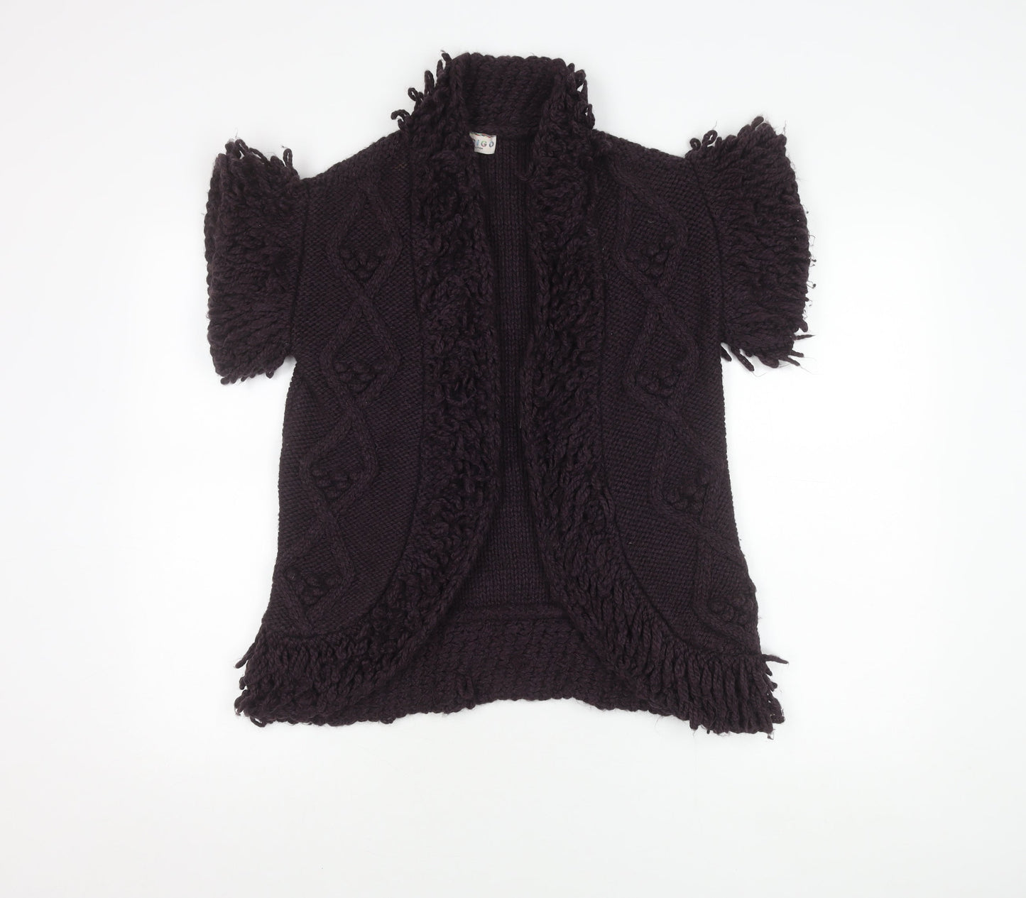 Marks and Spencer Women's Purple Open Front Cardigan S