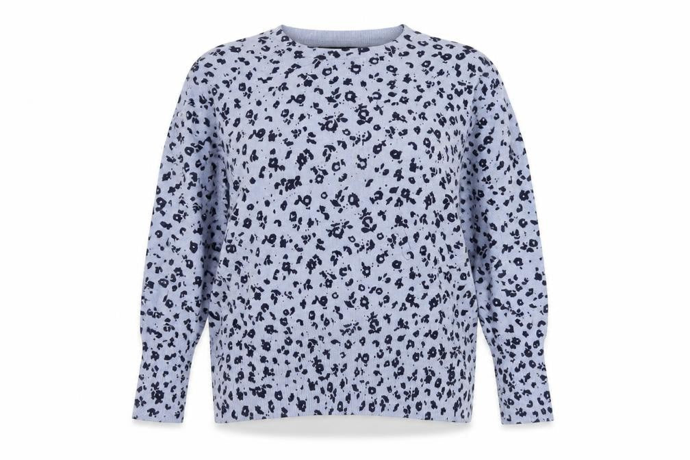 Marks and Spencer Women's Blue Print Jumper UK 16
