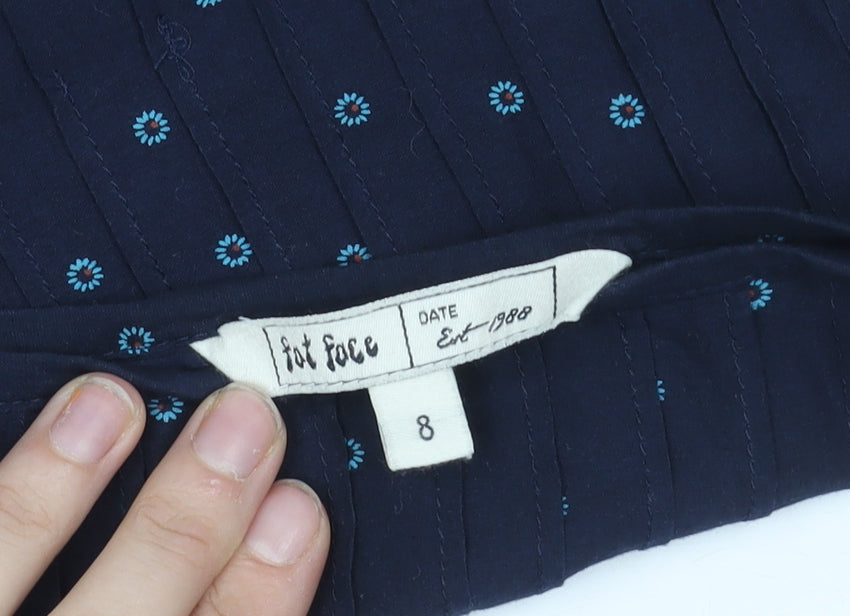 Fat Face Women's Blue A-Line Skirt Size 8