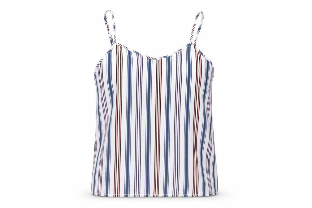 Front view of Jacqueline de Yong Women's Striped Camisole Top, size 8