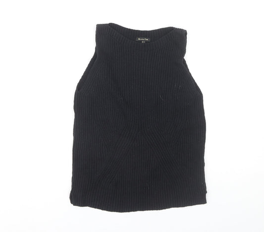 Massimo Dutti Women's Black Vest S