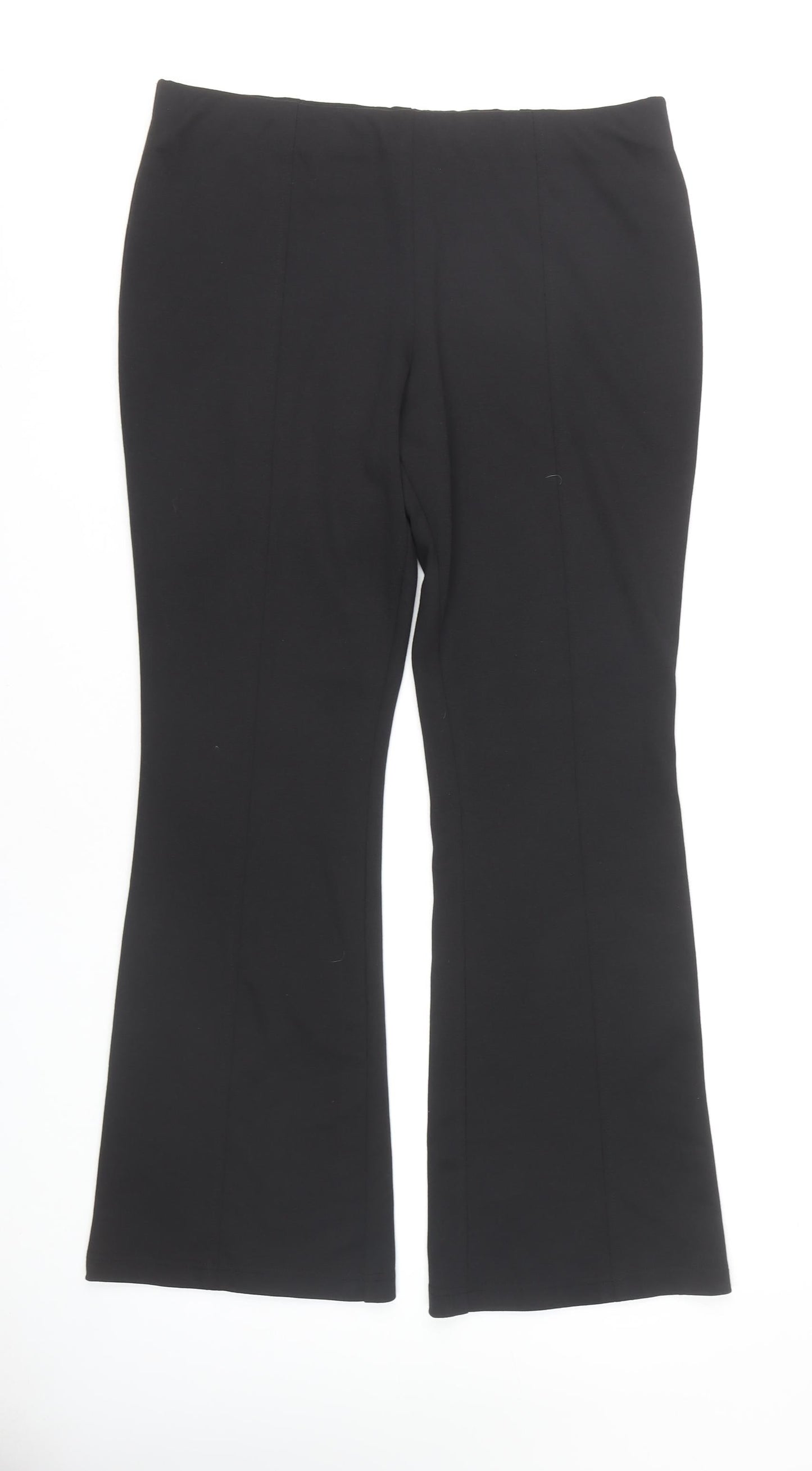 Red Herring Women's Black Flared Trousers Size 12