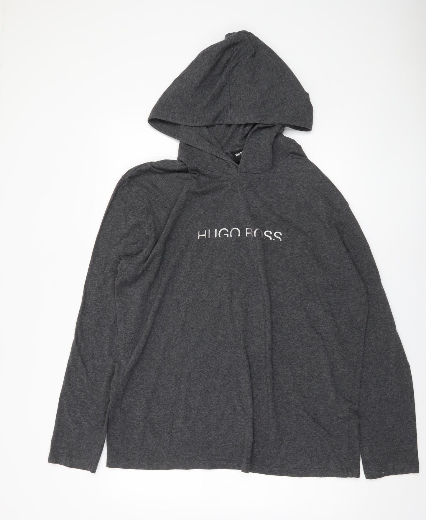 Hugo Boss Men's Grey XL Pullover Hoodie