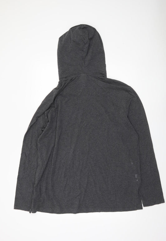 Hugo Boss Men's Grey XL Pullover Hoodie