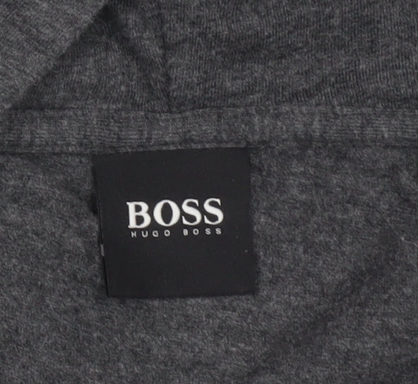 Hugo Boss Men's Grey XL Pullover Hoodie