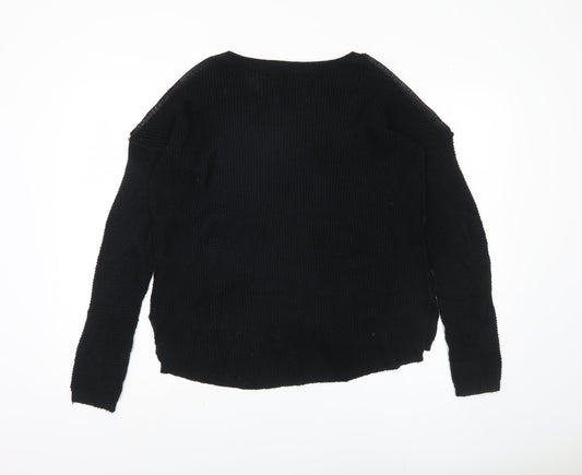 Hollister Women's Black Pullover Jumper L