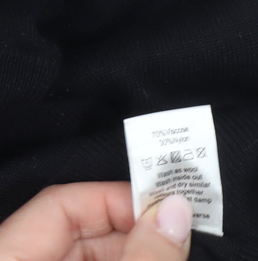 Pebble Bay Women's Black V-Neck Pullover Jumper