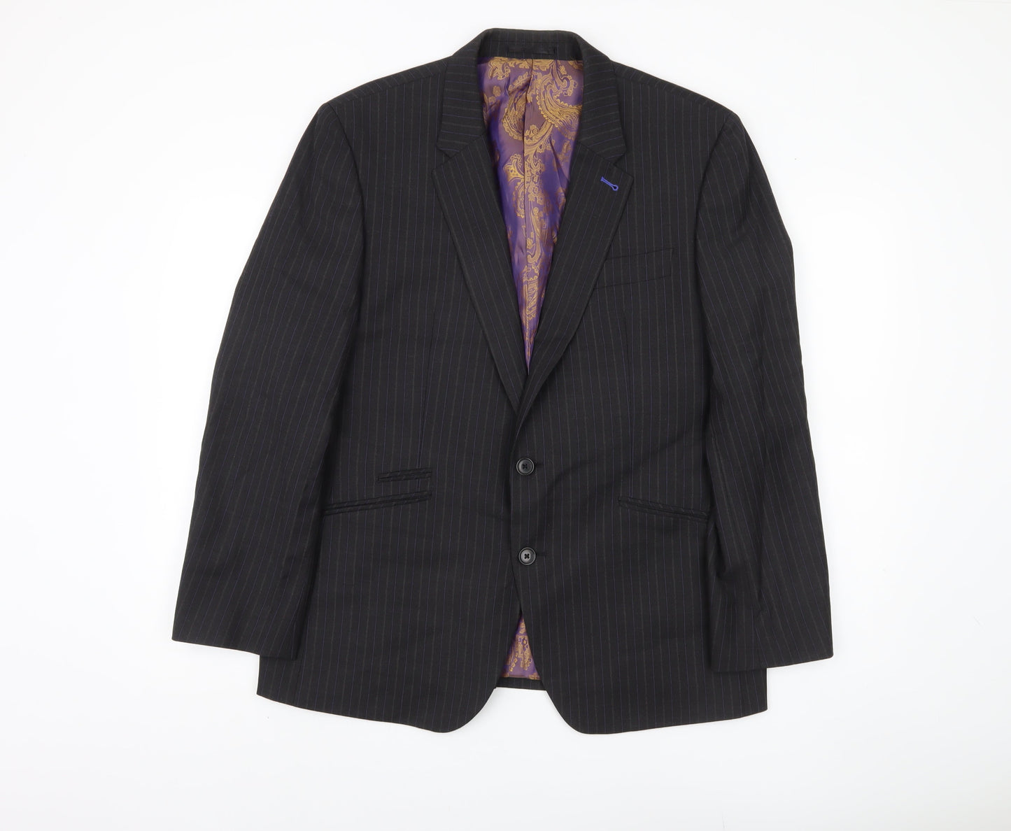 Next Men's Black Stripe Blazer, 42 Short