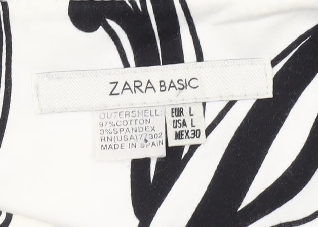 Zara Basic Women's Multicoloured A-Line Skirt L