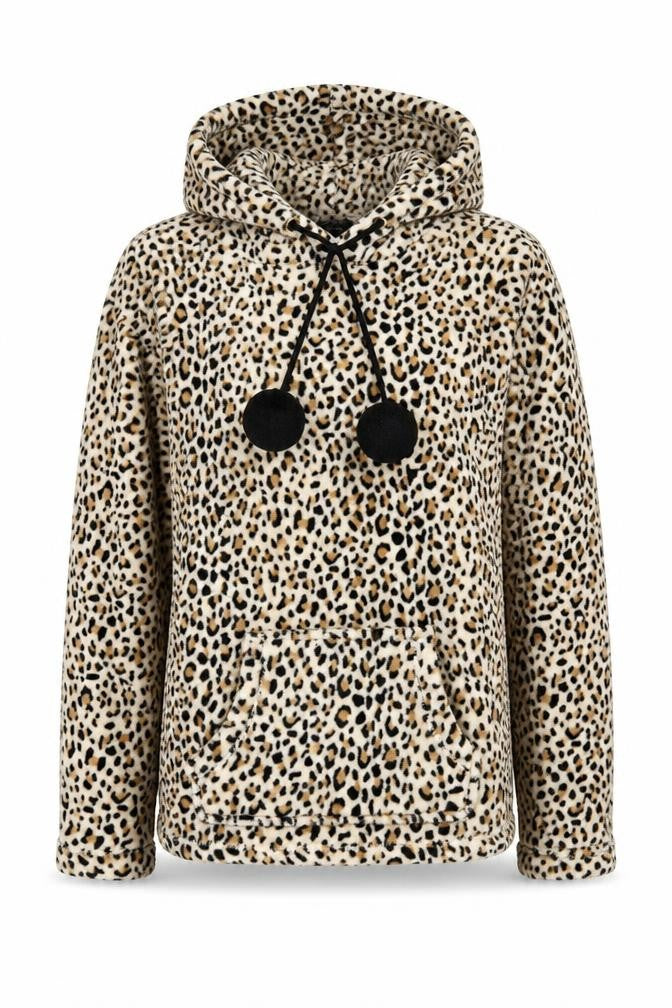 Lipsy Women's Multicoloured Animal Print Hoodie S