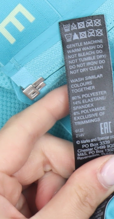 Marks and Spencer Women's Blue Sports Bra 36GG