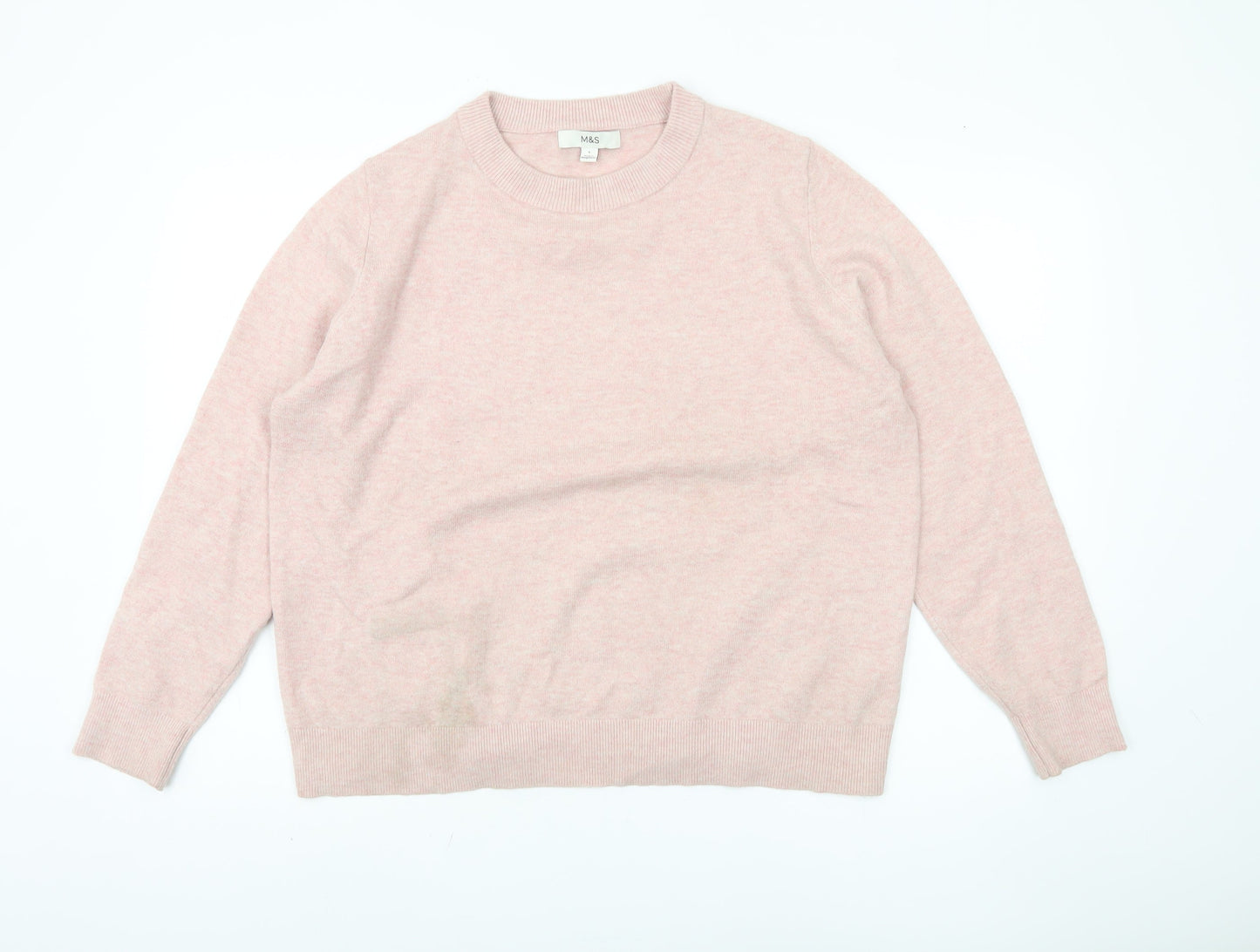 Marks and Spencer Pink Pullover Women's Jumper L