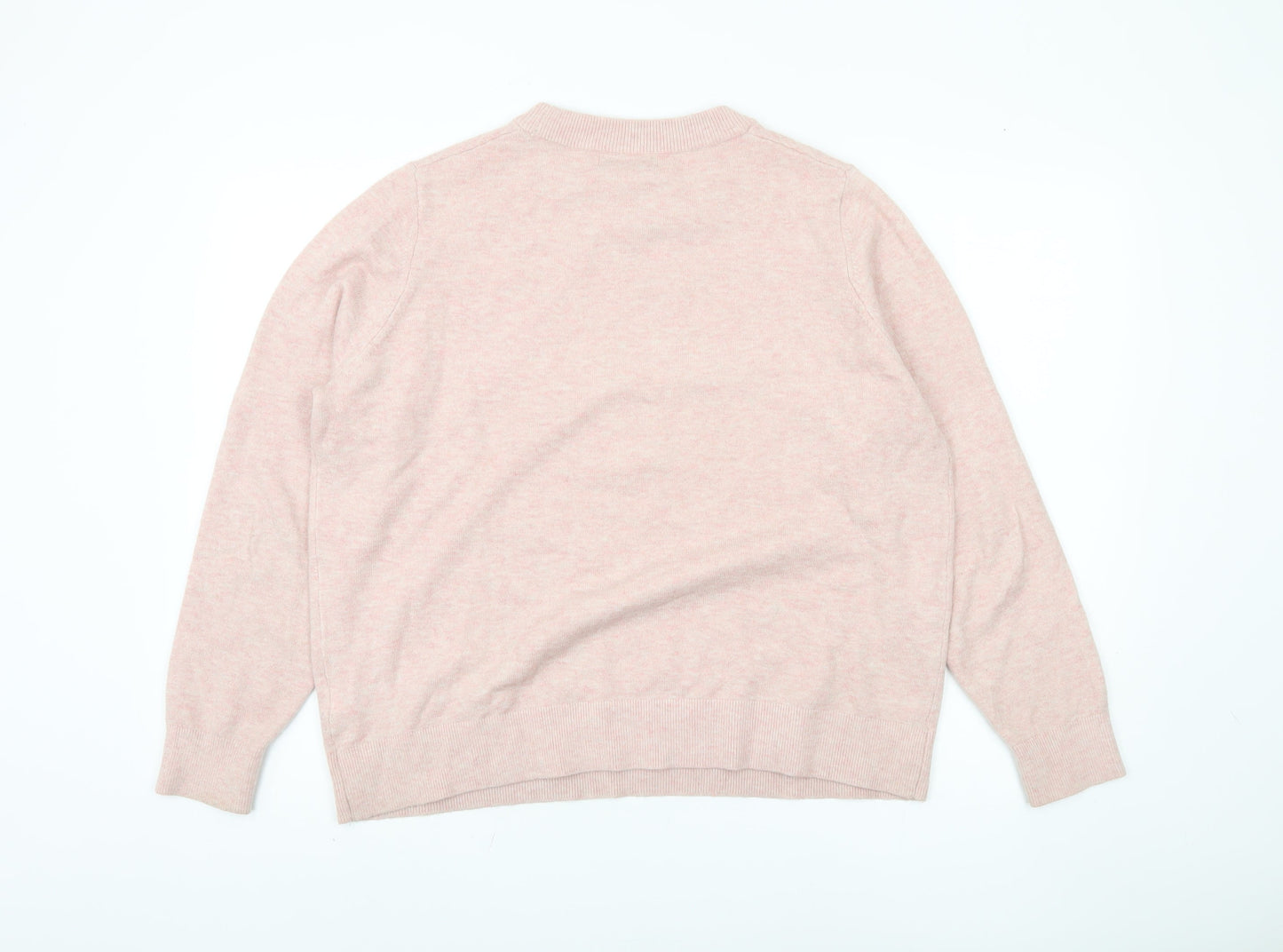 Marks and Spencer Pink Pullover Women's Jumper L