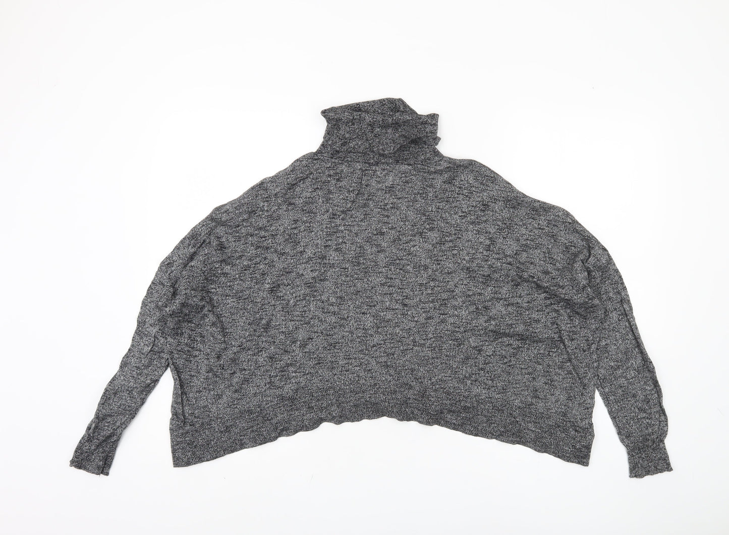 Zara Women's Grey Roll Neck Pullover, Size 12