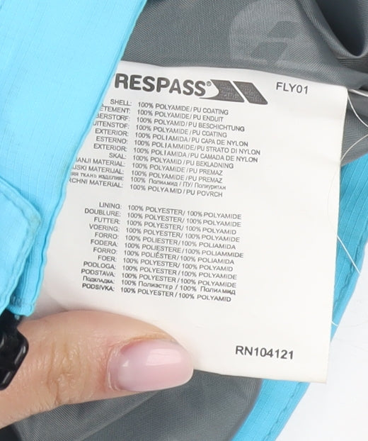 Trespass Men's Blue Waterproof Parka Jacket M