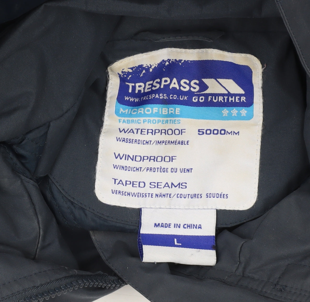 Trespass Men's Blue Waterproof Parka Jacket L