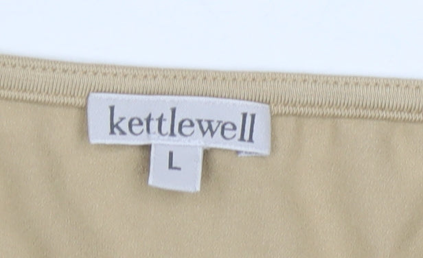 Kettlewell Beige Long Sleeve Women's Top - Size L