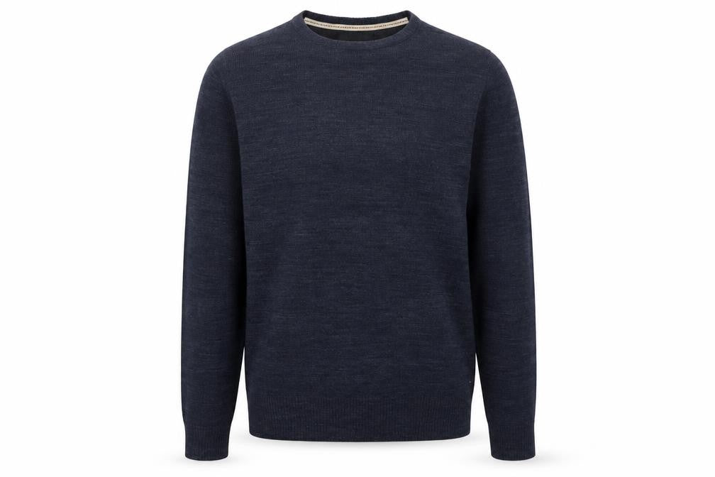 Front view of Industrialize Men's Blue M jumper Crew Neck