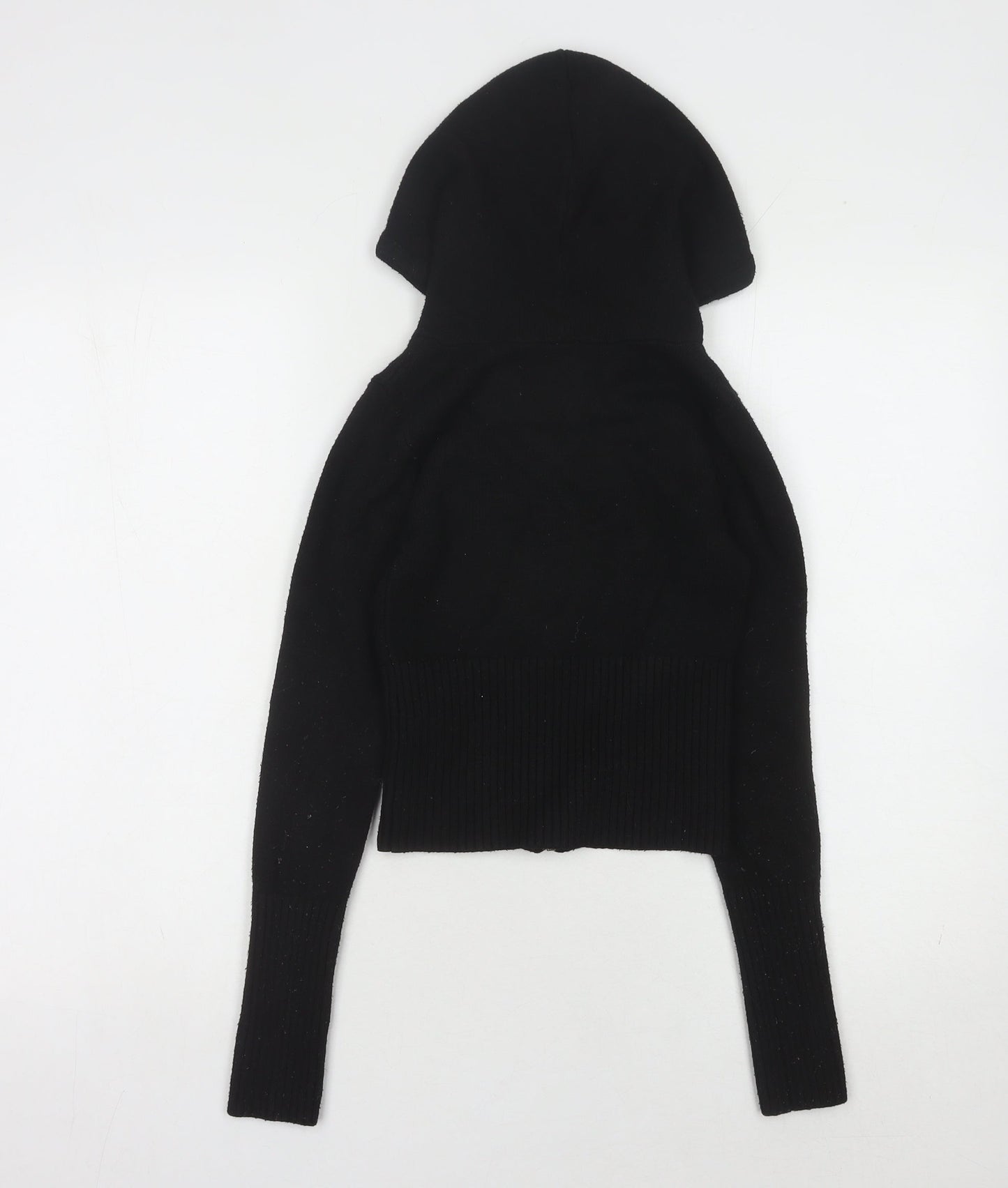 Gilly Hicks Womens Black Full Zip Hooded Jumper, Size S