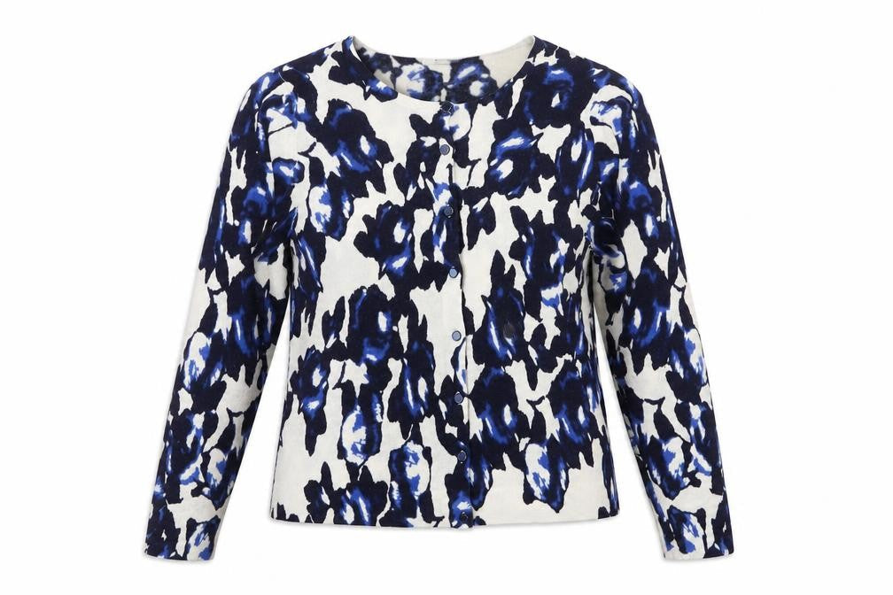 Marks and Spencer Women's Blue Cardigan, Size 10
