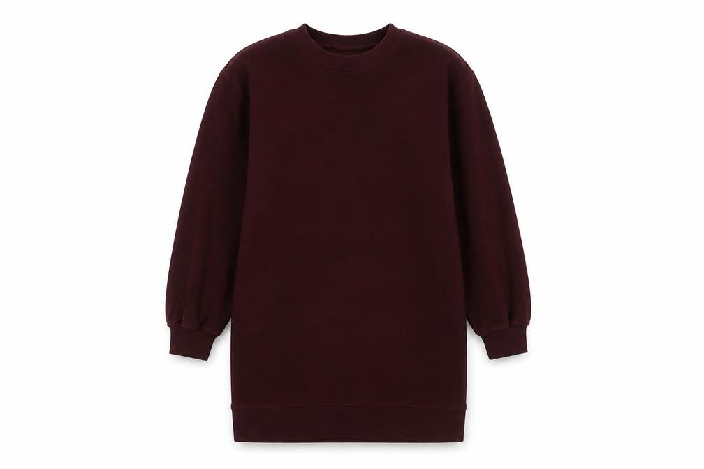 H&M Women’s Red XS Long Sleeve Crew Neck Dress