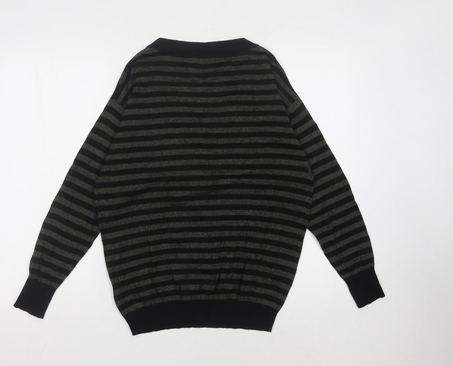 Marks and Spencer Women's Black Striped Pullover Jumper