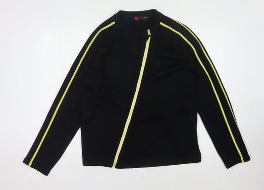 Cutting Edge Men's Black Full Zip Jumper Large