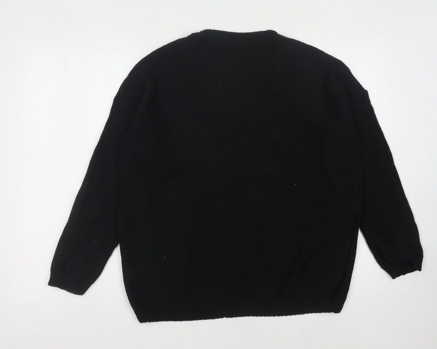 New Look Women's Black Studded Pullover Jumper M